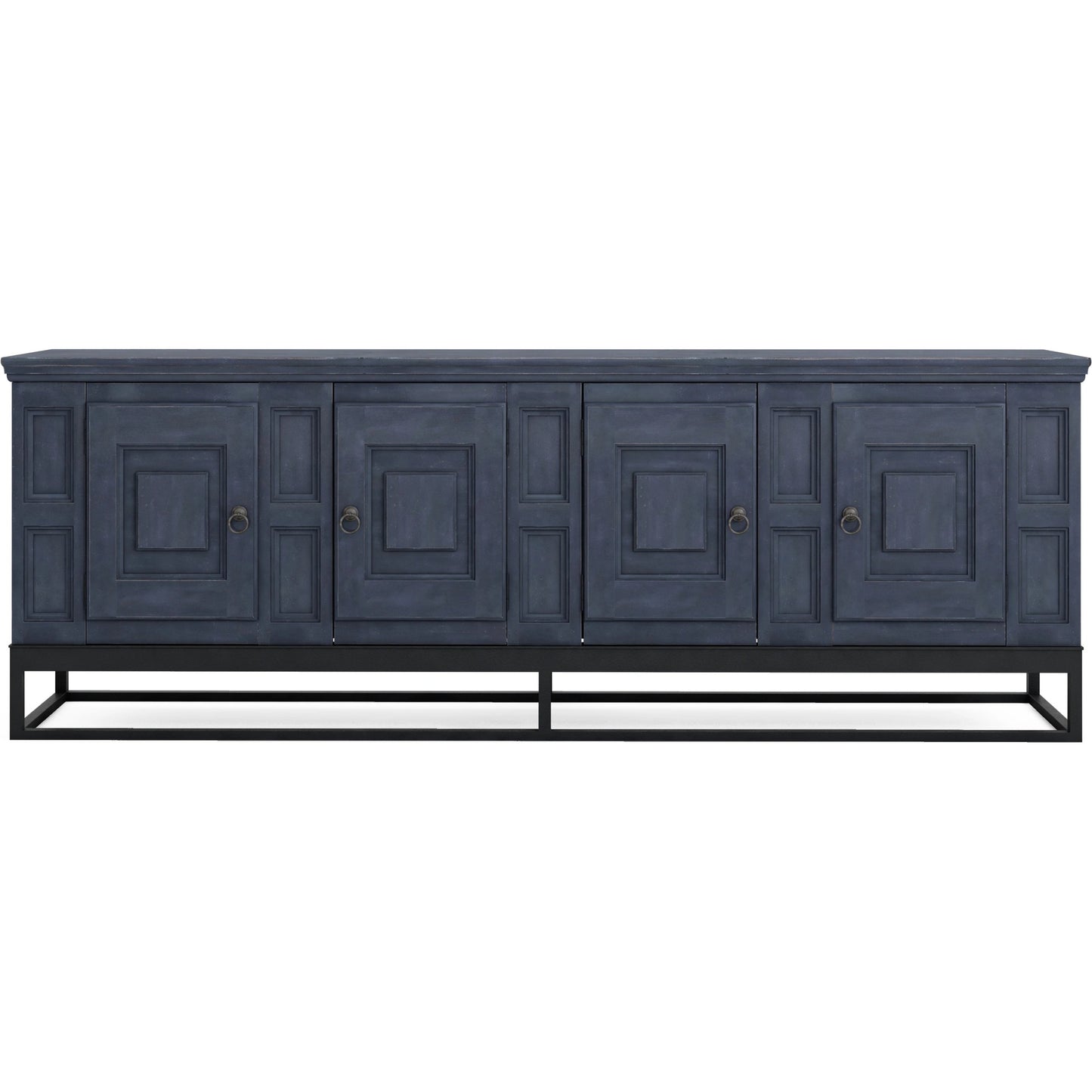 002 SI-2155759 | Additional Silo | Alcove Entertainment Console by A.R.T. Furniture in slate, burnished brass. Made from acacia solids, maple veneers, iron in a transitional style.