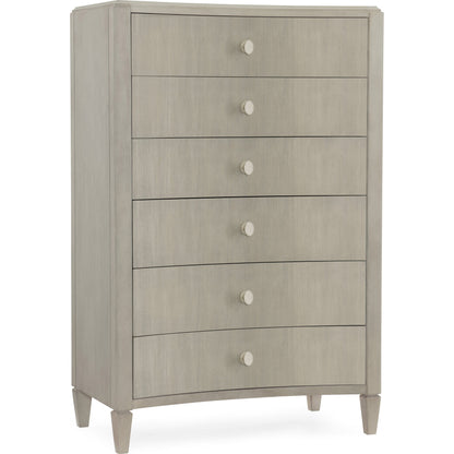 Elixir Chest by Hooker Furniture in greige. Made from chinese walnut veneers in a modern style.