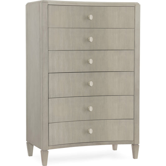 Elixir Chest by Hooker Furniture in greige. Made from chinese walnut veneers in a modern style.