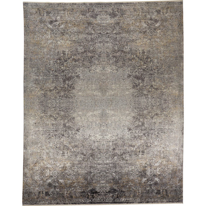 Sarrant Transitional Rug - 3964F by Feizy in gray, ivory, tan. Made from viscose, polyester in a unique style.