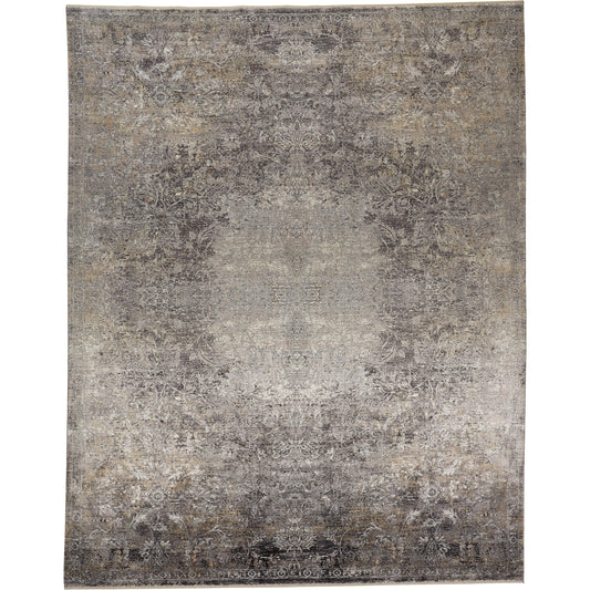Sarrant Transitional Rug - 3964F by Feizy in gray, ivory, tan. Made from viscose, polyester in a unique style.