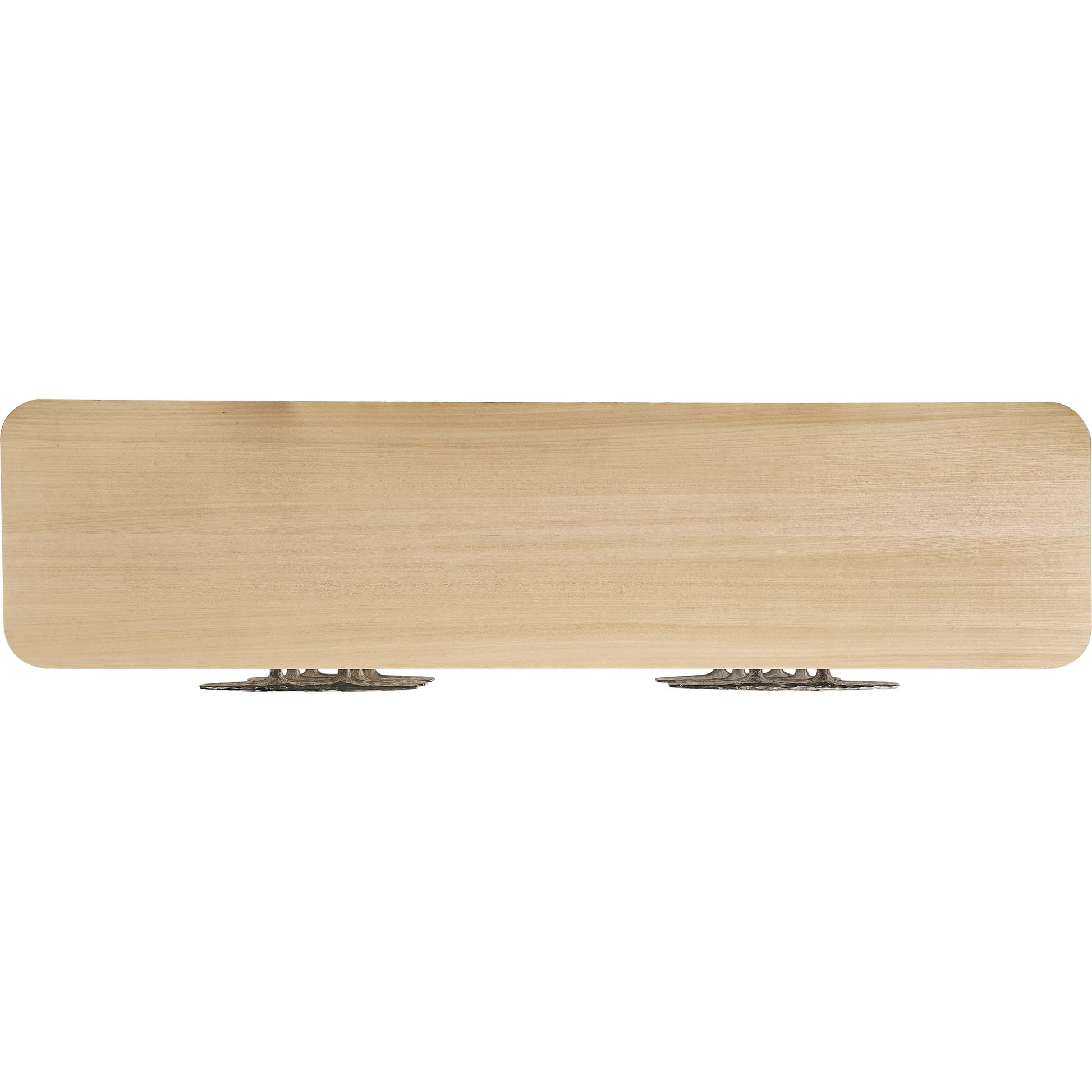 Undercurrent Dresser by Jonathan Charles in beige and natural dyed koto. Made from koto veneer, oak, oak veneer, fabric, stainless steel, sycamore solid wood in a transitional style.