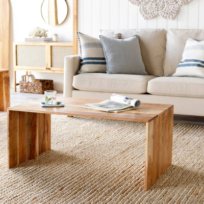 Umaid - 29422 by Surya in brown and naturalnatural. Made from top: wood, base: 100% wood in a modern style.