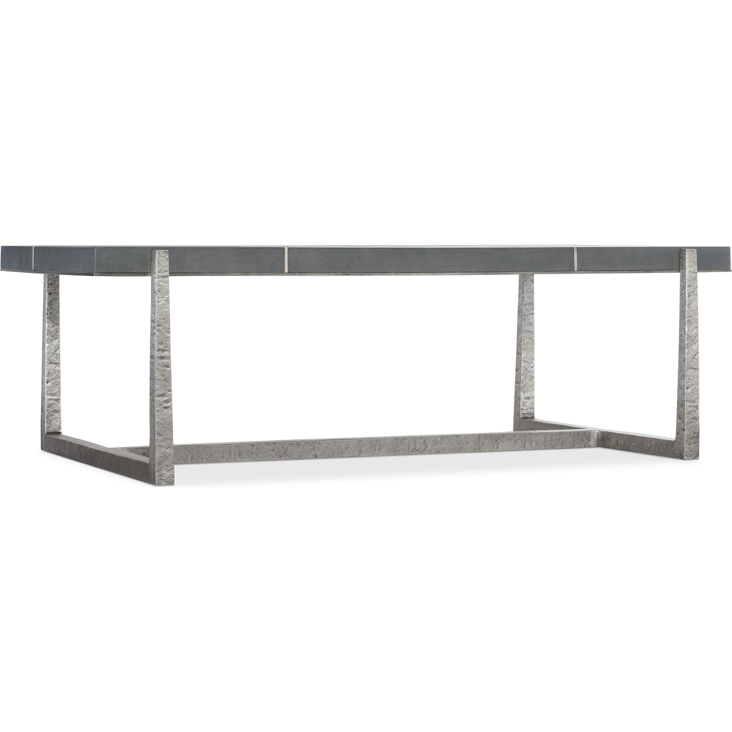 001 SI-1959563 | Primary Silo | Chapman Mixed Media Cocktail Table by Hooker Furniture in gray and pewter. Made from metal, faux shagreen in a modern style.