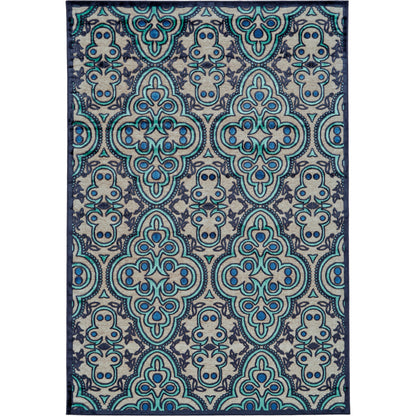 Saphir Callo Damask Rug - 3262F by Feizy in tan, taupe, blue. Made from unique in a unique style.