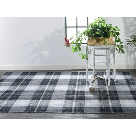 Crosby Transitional Plaid Rug - 0565F by Feizy. Made from pet in a unique style.