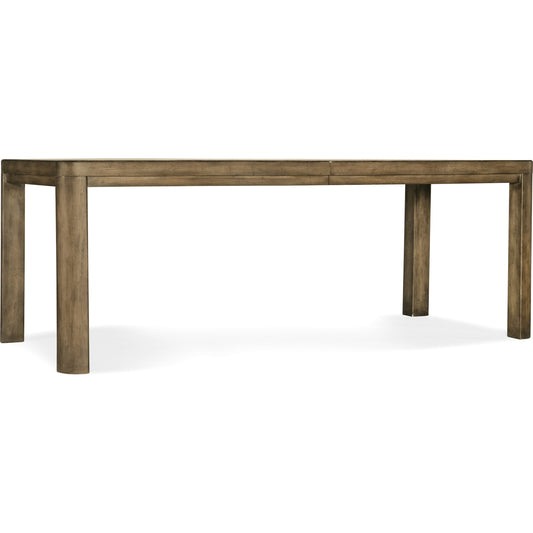 Sundance Dining Table by Hooker Furniture in cliffside. Made from pecan veneers with solid-wood edge top in a cottage & farmhouse style.