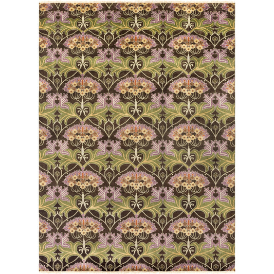 Uncharted Rug - 12968 by Surya in rust, lavender, light sage, wheat. Made from 100% wool in a unique style.
