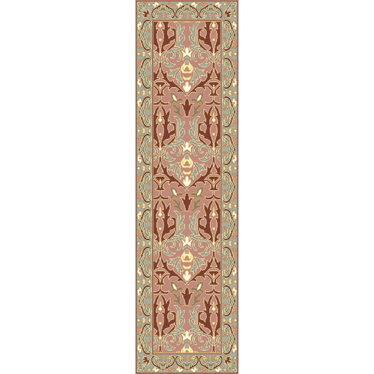 Uncharted Rug - 12970 by Surya in rust, sage, rose, cream, ivory, gray. Made from 100% wool in a unique style.