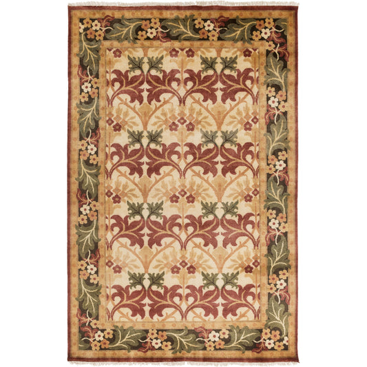 Uncharted Rug - 12971 by Surya in burgundy, beige. Made from 100% wool in a unique style.