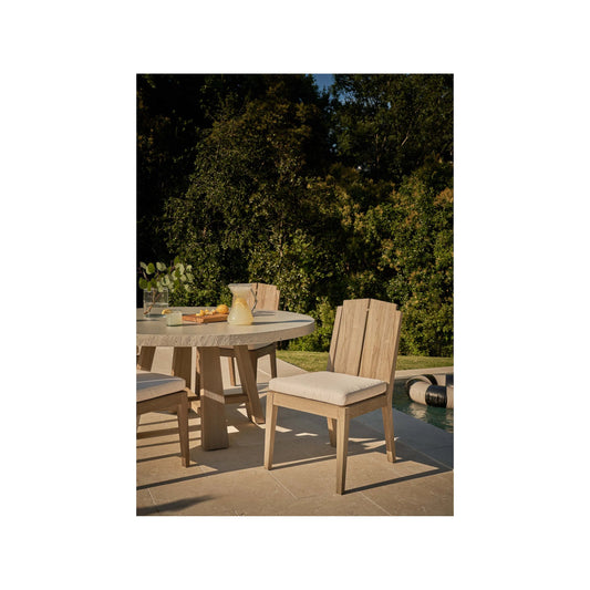 Saratoga Side Chair by Coastal Living by Universal Furniture in warm weathered teak. Made from unique in a unique style.
