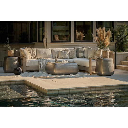 Saratoga End Table by Coastal Living by Universal Furniture in stainless steel. Made from unique in a unique style.