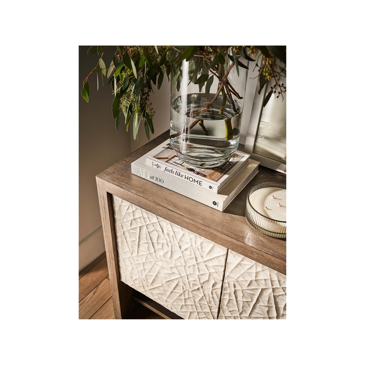 006 SI-2062466 | Lifestyle | Erinn V X Universal San Roque Console by Universal Furniture in weathered oak, shattered earth. Made from unique in a modern style.