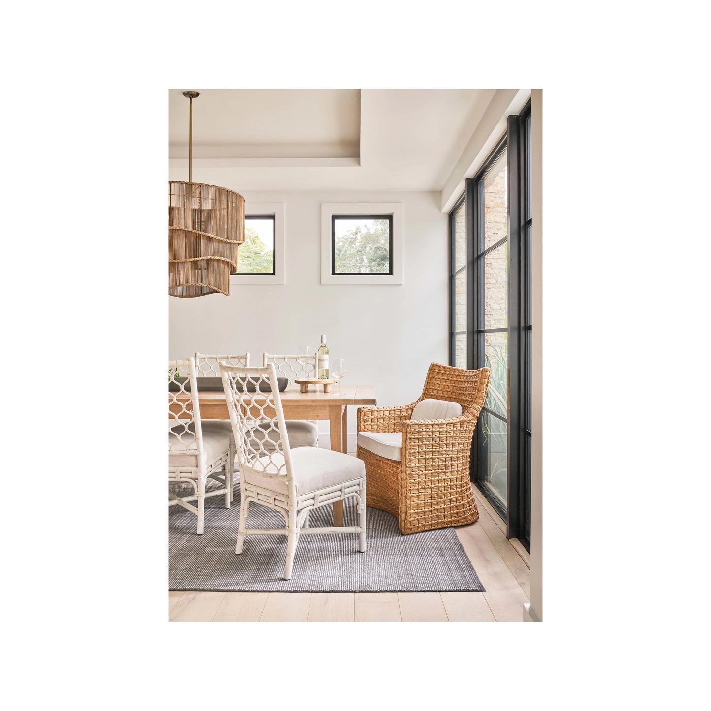 005 SI-2130249 | Lifestyle | Weekender Marco Side Chair (Set of 2) by Coastal Living by Universal Furniture in white rattan. Made from unique in a cottage & farmhouse style.