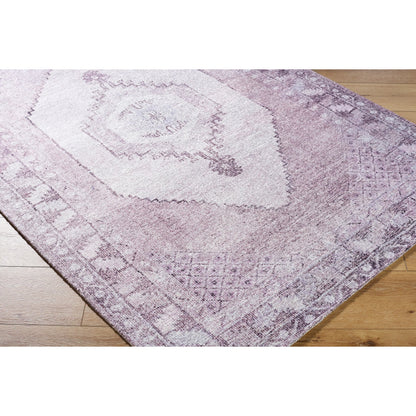 Unique UNQ-2316 Rug by Livabliss in lavender, dusty rose, mauve, soft lilac, antique white. Made from polyester in a unique style.
