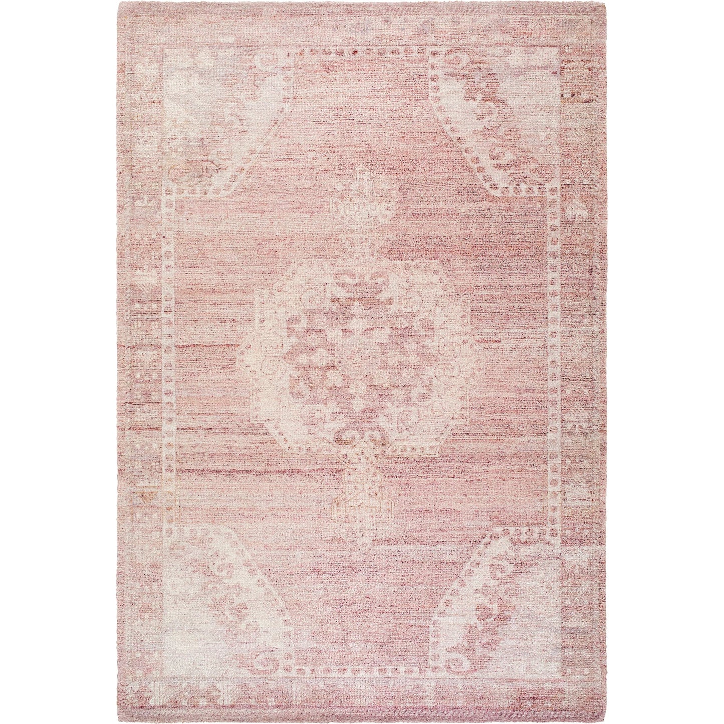 001 SI-2258268,SI-2258270,SI-2258271,SI-2258272 | Primary Silo | Unique UNQ-2317 Rug by Livabliss in dusty rose, blush, cream, mauve. Made from polyester in a unique style.