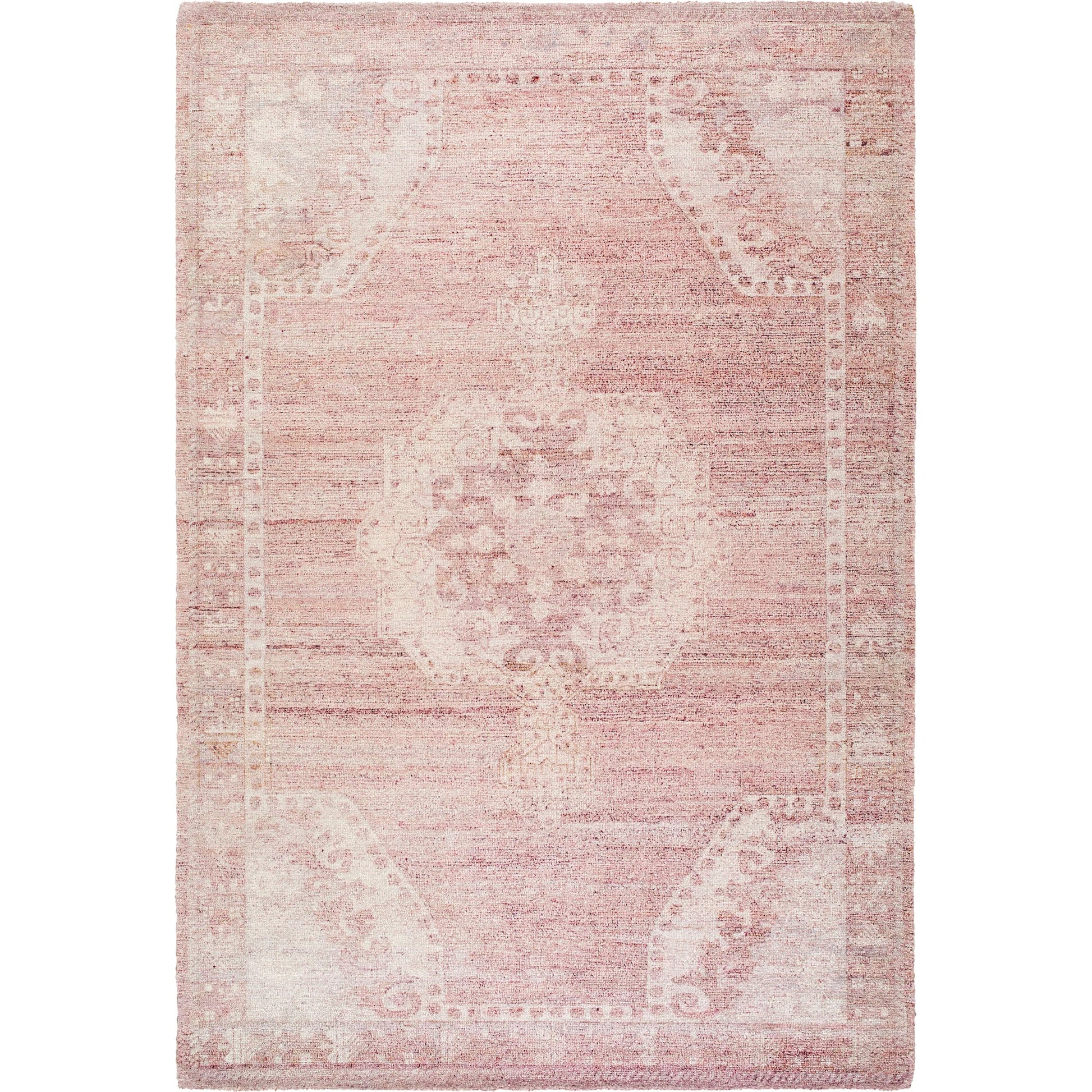 Unique UNQ-2317 Rug by Livabliss in dusty rose, blush, cream, mauve. Made from polyester in a unique style.