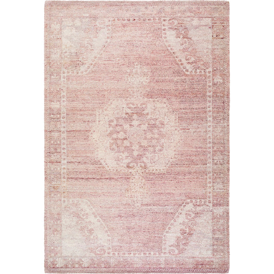 Unique UNQ-2317 Rug by Livabliss in dusty rose, blush, cream, mauve. Made from polyester in a unique style.
