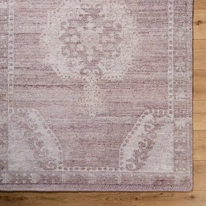 Unique UNQ-2317 Rug by Livabliss in dusty rose, blush, cream, mauve. Made from polyester in a unique style.