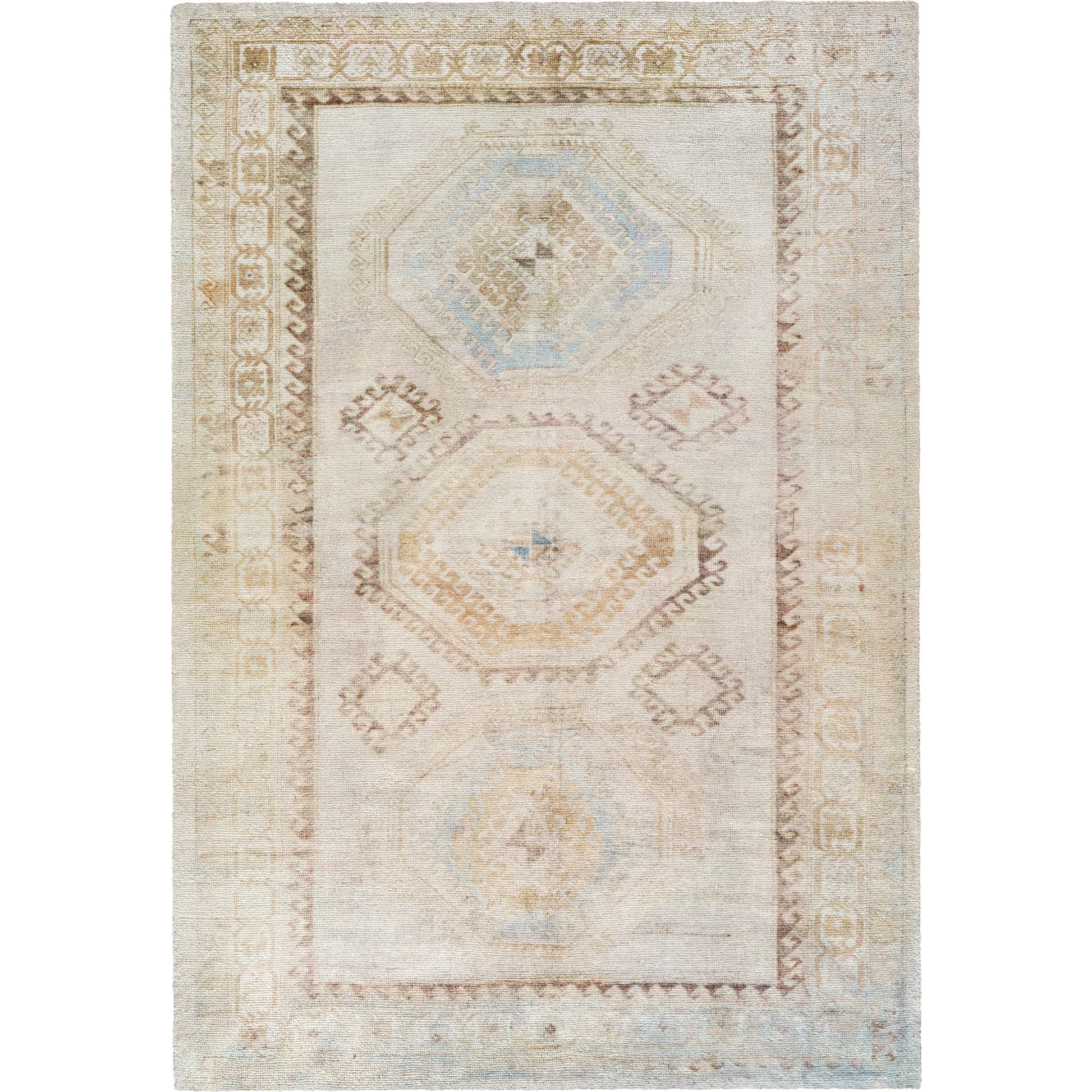Unique UNQ-2319 Rug by Livabliss in ivory, sandstone, sky blue, taupe, beige. Made from polyester in a unique style.