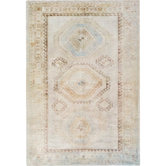 Unique UNQ-2319 Rug by Livabliss in ivory, sandstone, sky blue, taupe, beige. Made from polyester in a unique style.