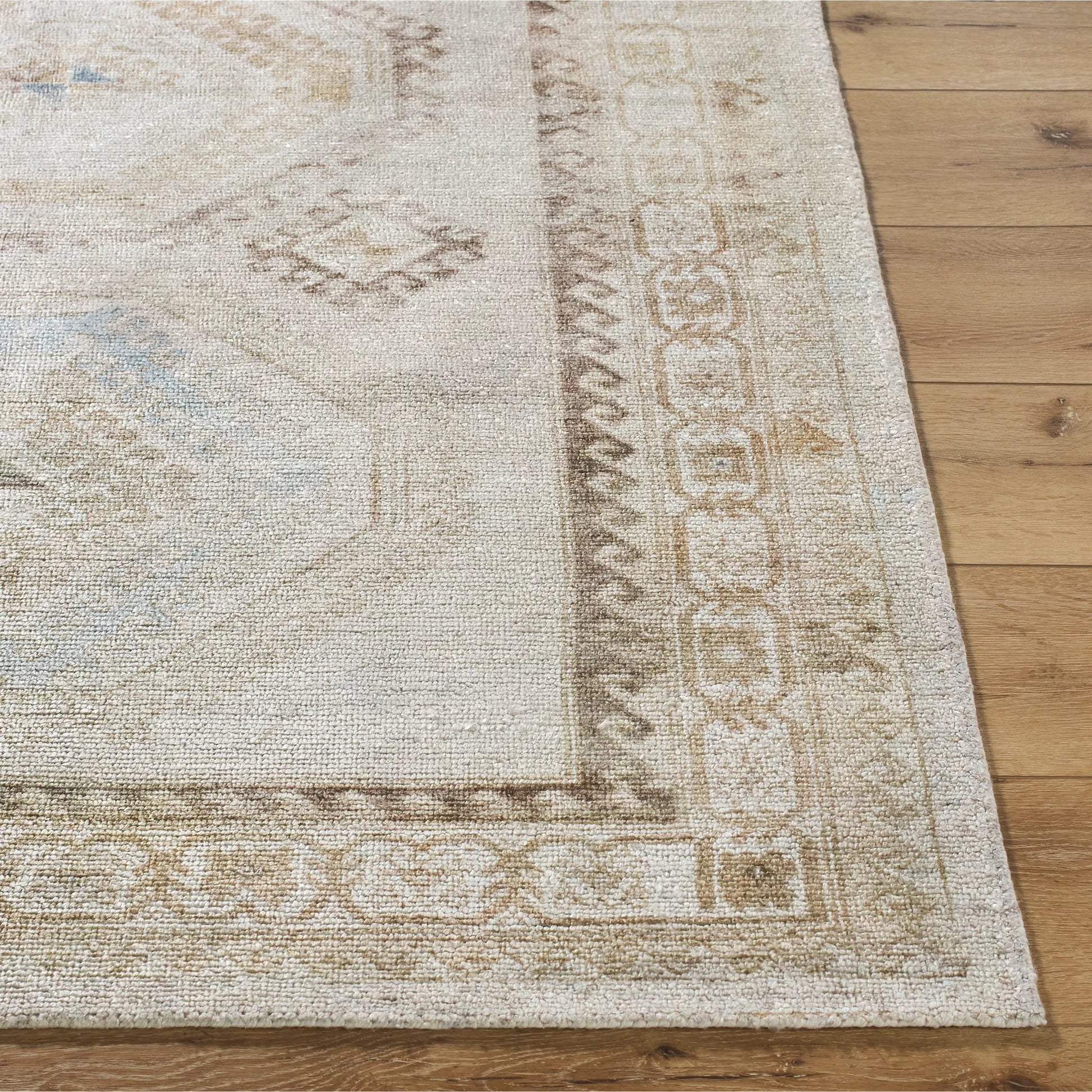 Unique UNQ-2319 Rug by Livabliss in ivory, sandstone, sky blue, taupe, beige. Made from polyester in a unique style.
