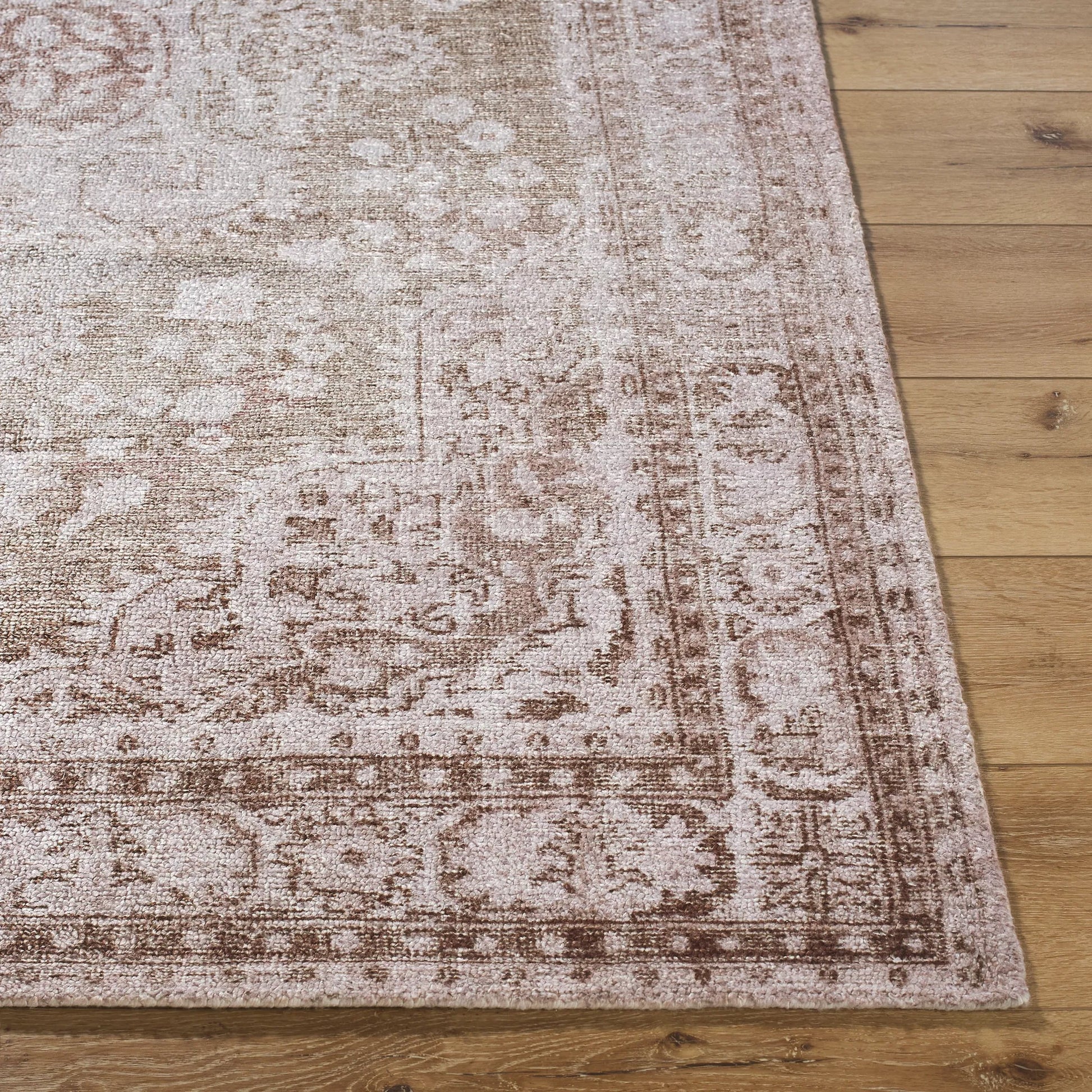 Unique UNQ-2320 Rug by Livabliss in taupe, ivory, dusty rose, sepia. Made from polyester in a unique style.