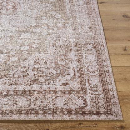 Unique UNQ-2320 Rug by Livabliss in taupe, ivory, dusty rose, sepia. Made from polyester in a unique style.