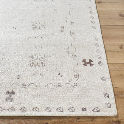 Unique UNQ-2322 Rug by Livabliss in ivory, taupe, sandstone. Made from polyester in a unique style.