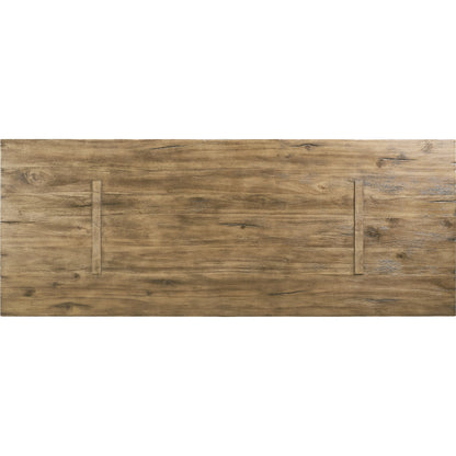 108" Stone Ridge Rectangular Table by Jonathan Charles in tully light acacia. Made from acacia veneer in a transitional style.