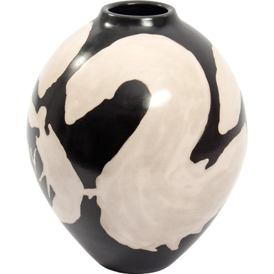 Chulu Vase by Moe's Home Collection in black. Made from terracotta in a modern style.