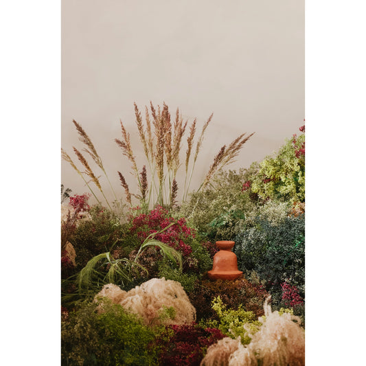 Pata Decorative Vessel by Moe's Home Collection in beige. Made from terracotta in a modern style.