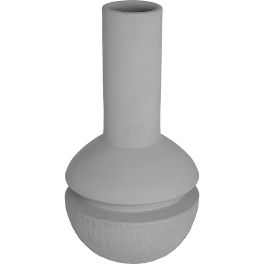 Arro Decorative Vessel by Moe's Home Collection in grey. Made from terracotta in a modern style.