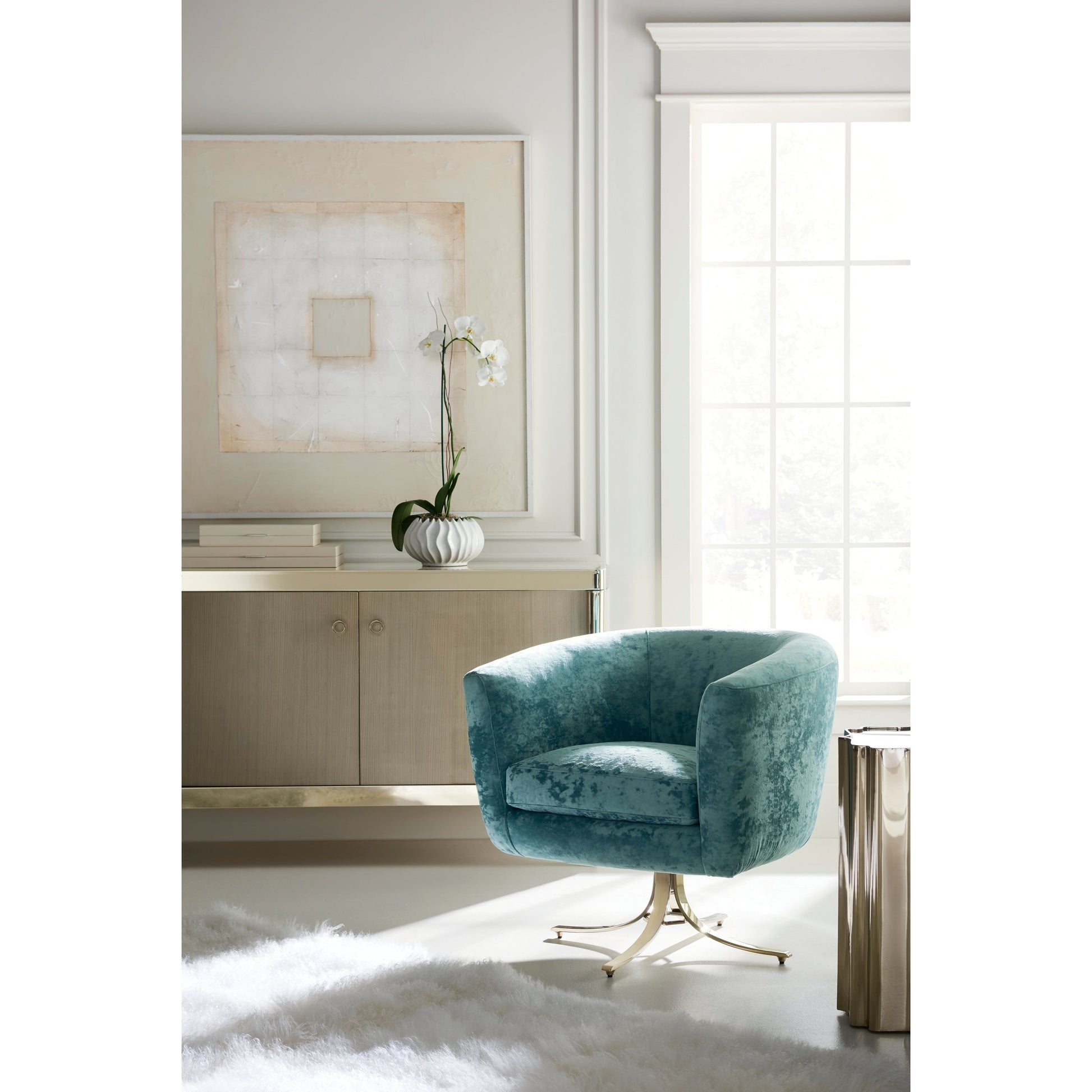Good as Gold Side Table by Caracole. Made from metal in a modern style.