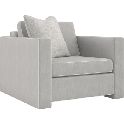 Welt Played Club Chair by Caracole in smokey taupe. Made from birch in a modern style.