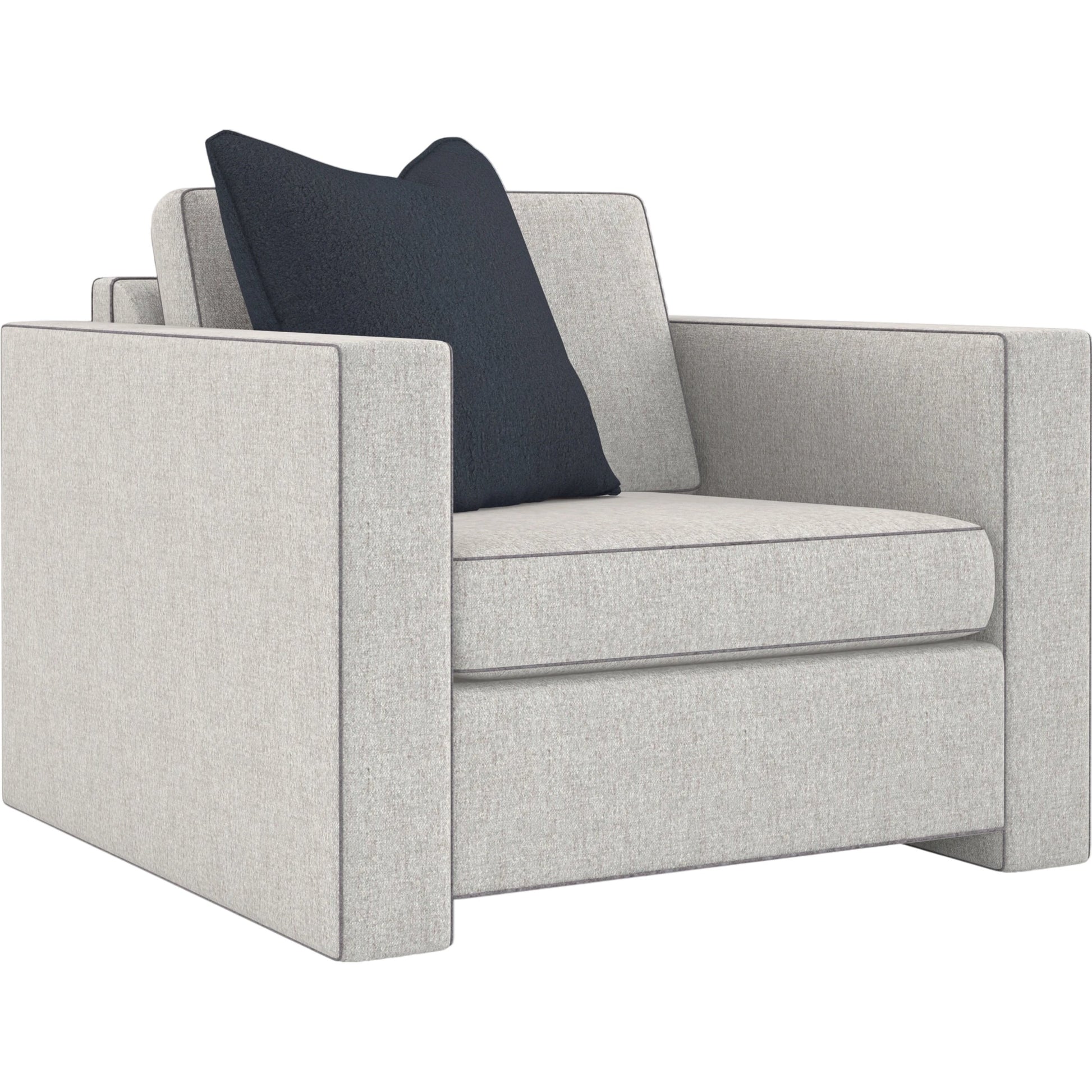 Welt Played Club Chair by Caracole in smokey taupe. Made from birch in a modern style.