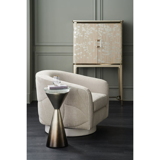 Fanciful Chair by Caracole in gray. Made from birch in a transitional style.