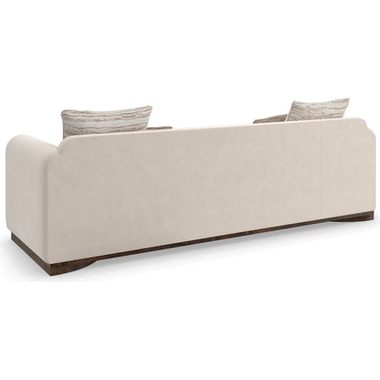 Dimitri Sofa by Caracole in galway burl. Made from birch in a modern style.
