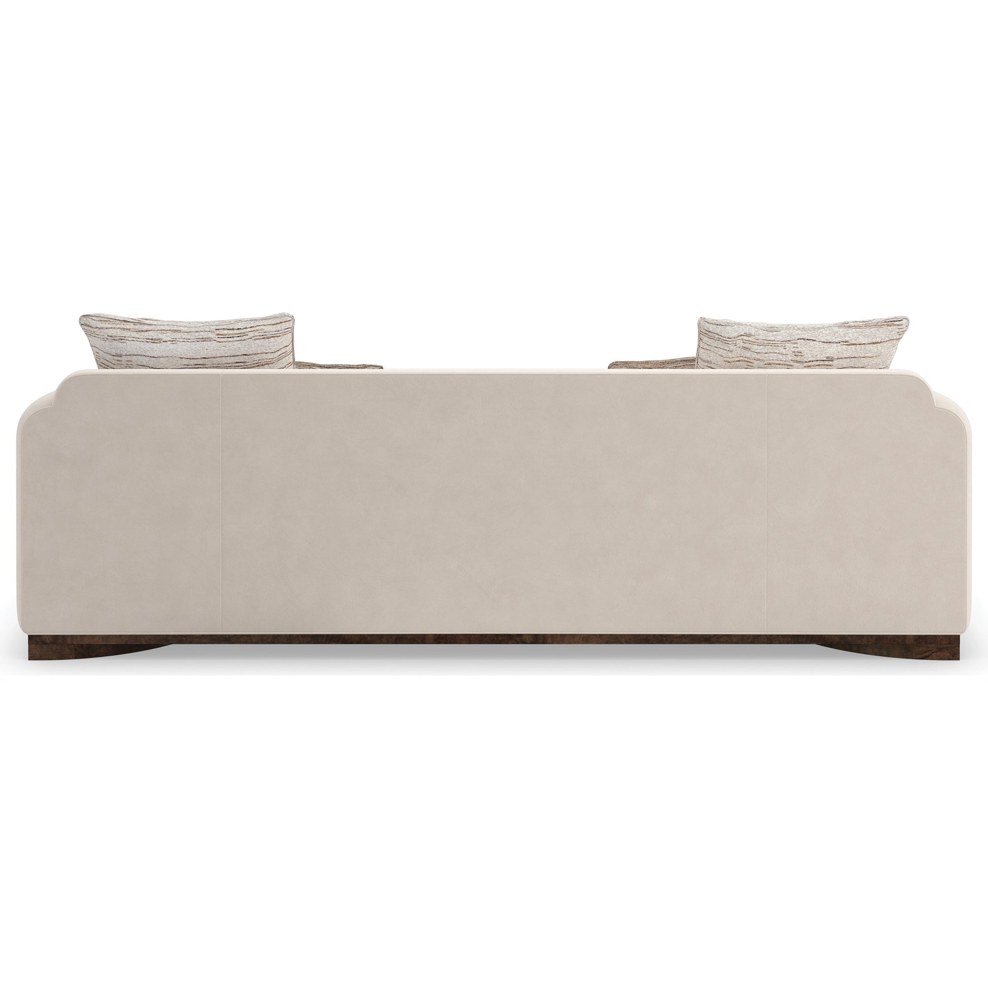 Dimitri Sofa by Caracole in galway burl. Made from birch in a modern style.