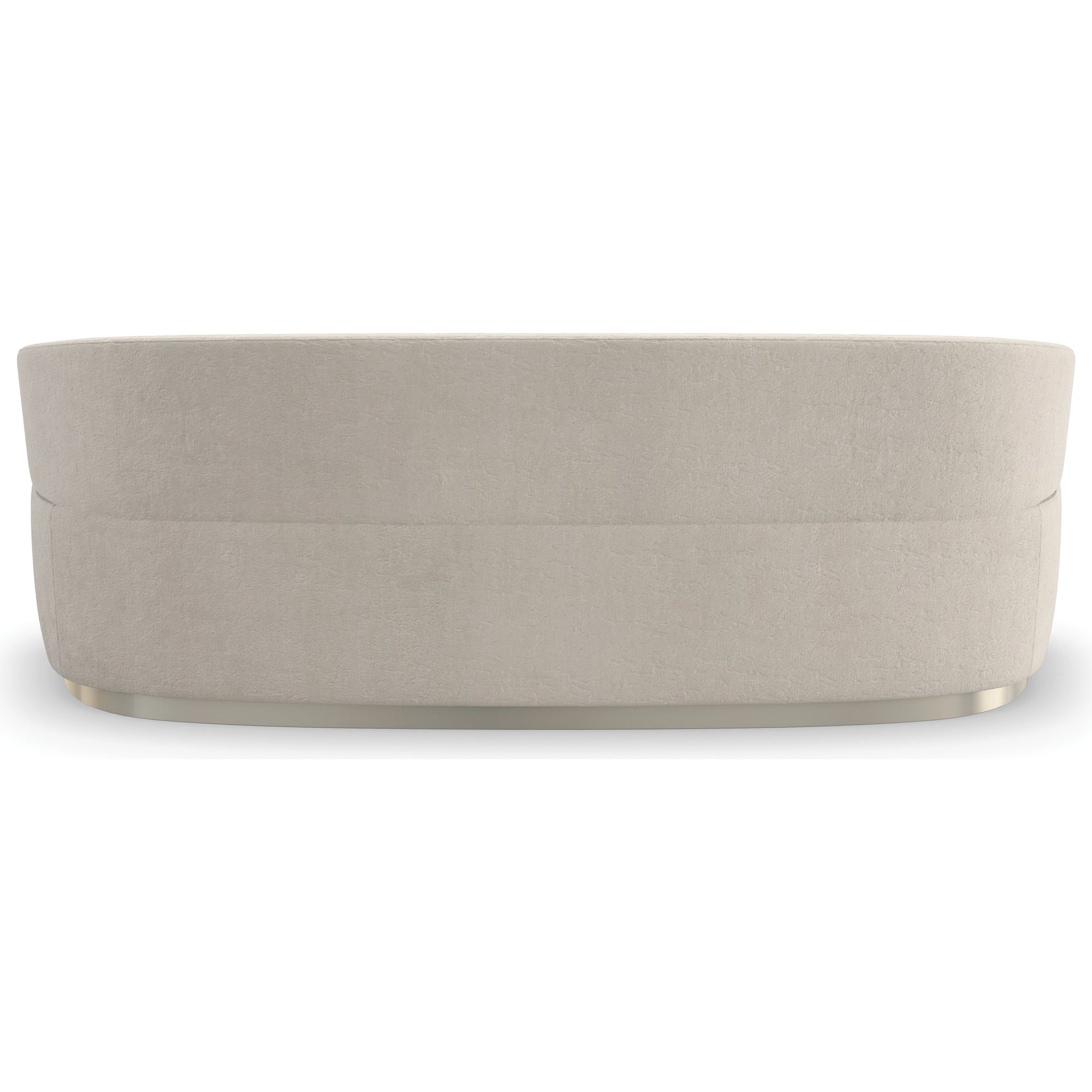 Olympia Sofa by Caracole in ivory and sparkling argent. Made from birch in a modern style.