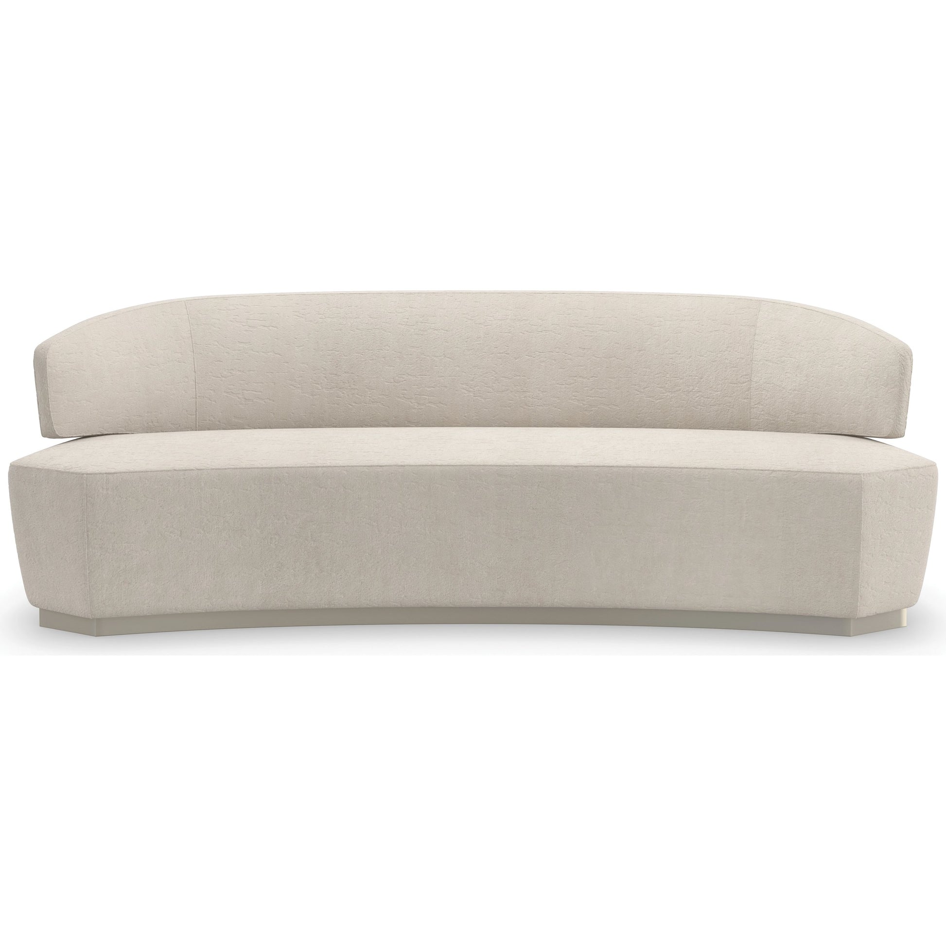 Olympia Sofa by Caracole in ivory and sparkling argent. Made from birch in a modern style.