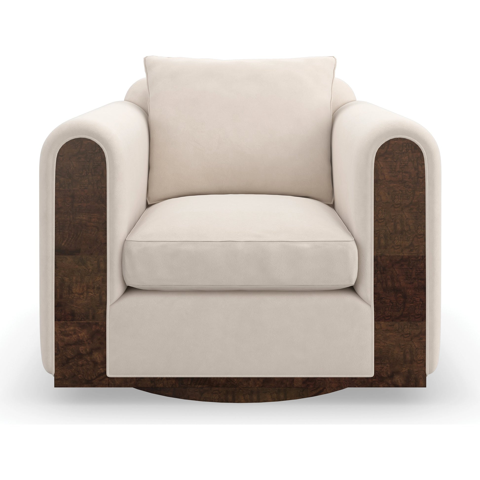 Dimitri Chair by Caracole in galway burl. Made from birch in a modern style.
