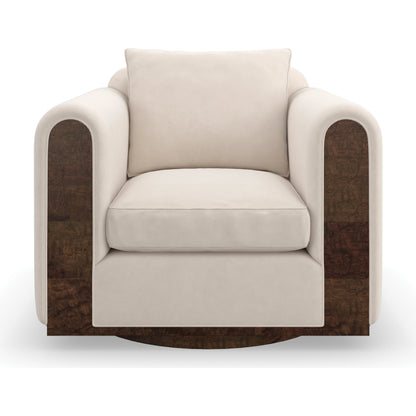 Dimitri Chair by Caracole in galway burl. Made from birch in a modern style.