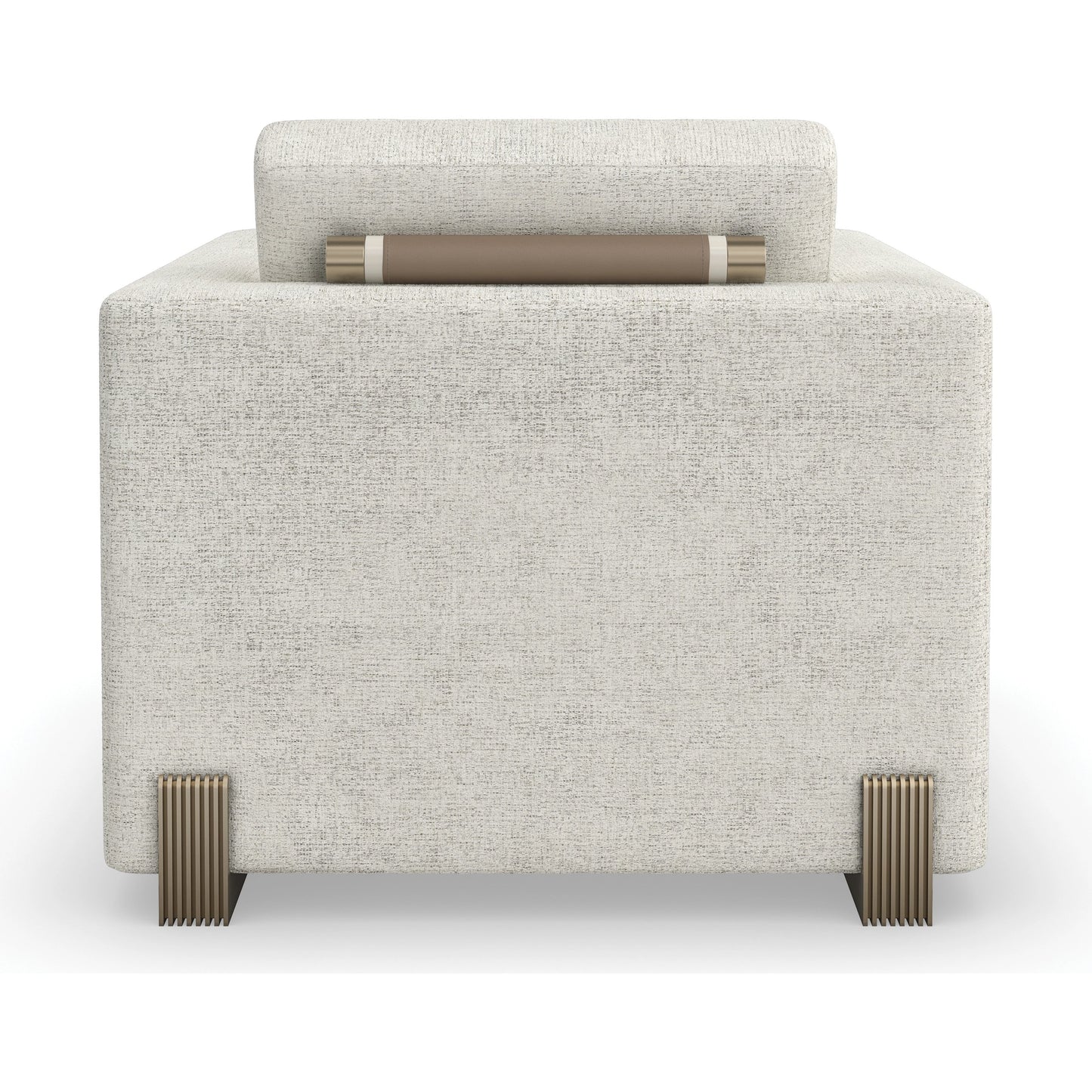 002 SI-2096019 | Additional Silo | Counter Balance Chair by Caracole in oatmeal and champagne gold. Made from metal in a modern style.