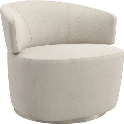 Olympia Chair by Caracole in ivory and sparkling argent. Made from birch in a modern style.