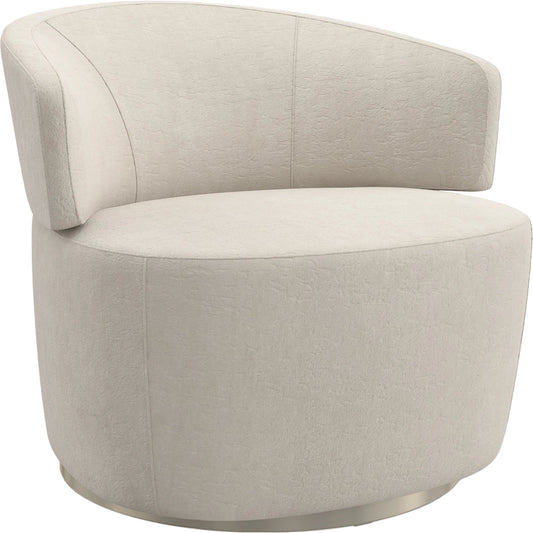 Olympia Chair by Caracole in ivory and sparkling argent. Made from birch in a modern style.
