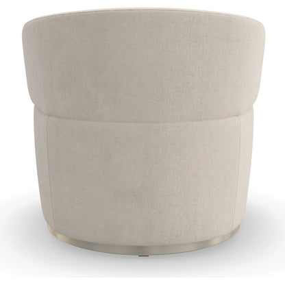 Olympia Chair by Caracole in ivory and sparkling argent. Made from birch in a modern style.