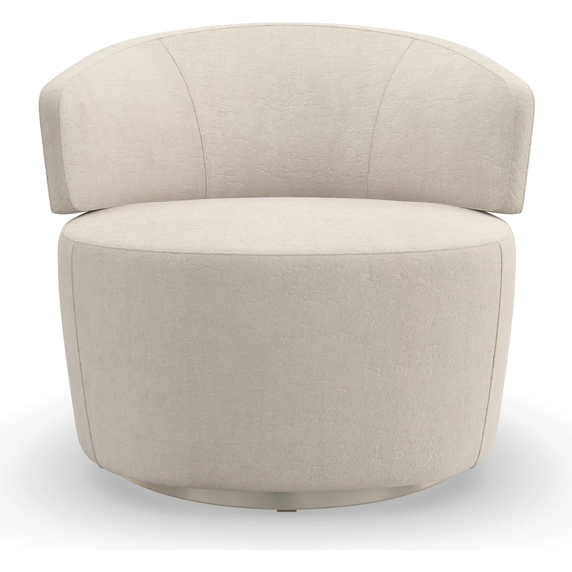 Olympia Chair by Caracole in ivory and sparkling argent. Made from birch in a modern style.