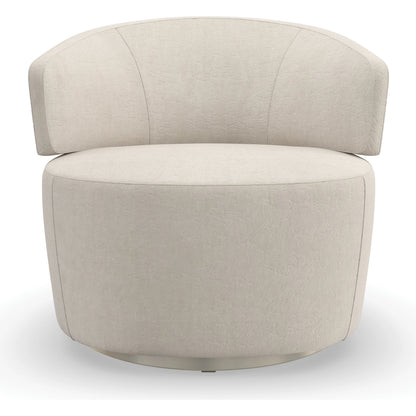 Olympia Chair by Caracole in ivory and sparkling argent. Made from birch in a modern style.