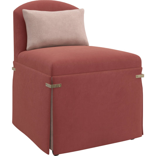 Bustle Chair by Caracole in rose, gold. Made from unique in a modern style.